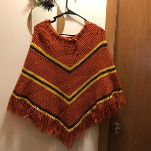 Handmade Vintage Knit Poncho